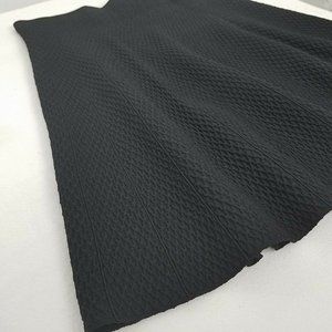 CABI Black Stretch Ribbed Patterned Vogue Skirt M